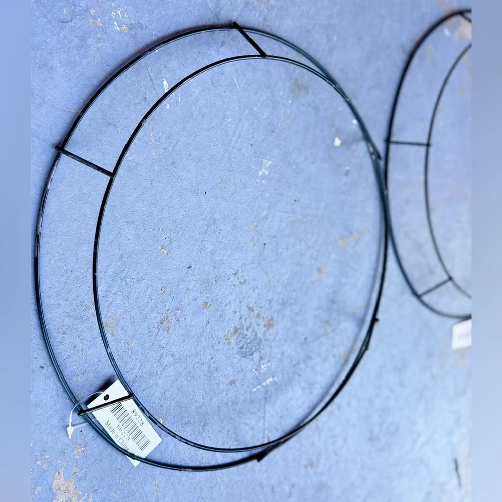 13” Round Metal Wire Wreath Ring Frame DIY Arts & Crafts Floral Wreaths & Decor